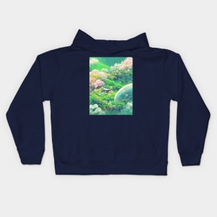 Soulful Garden Mist Kids Hoodie